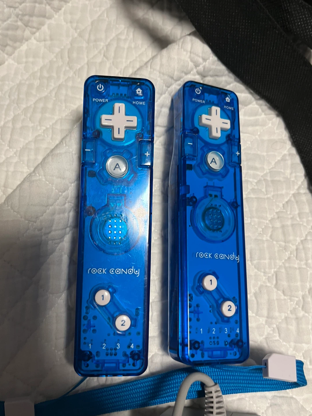 Rock Candy Blue Wireless Controllers for Nintendo Wii