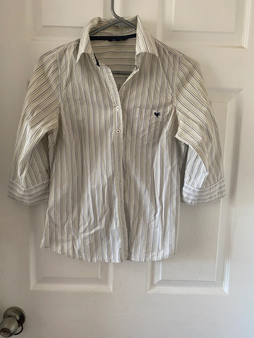 Reitmans Striped Button-Up Shirt XS/TP