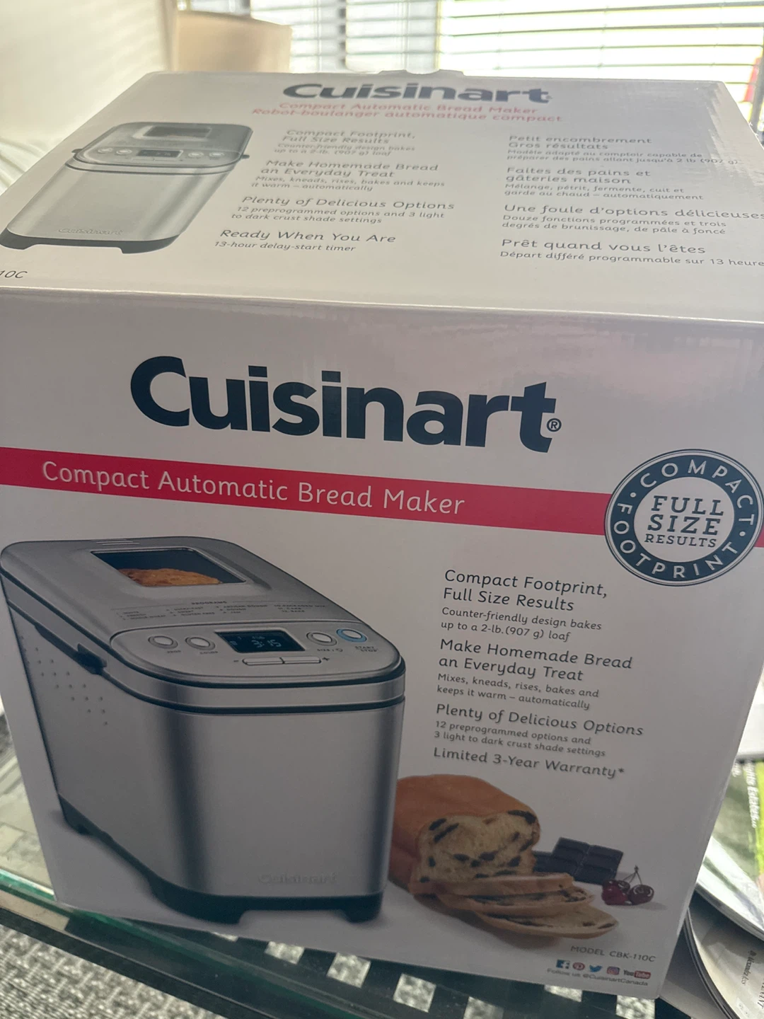 Cuisinart Compact Automatic Bread Maker CBK-110C