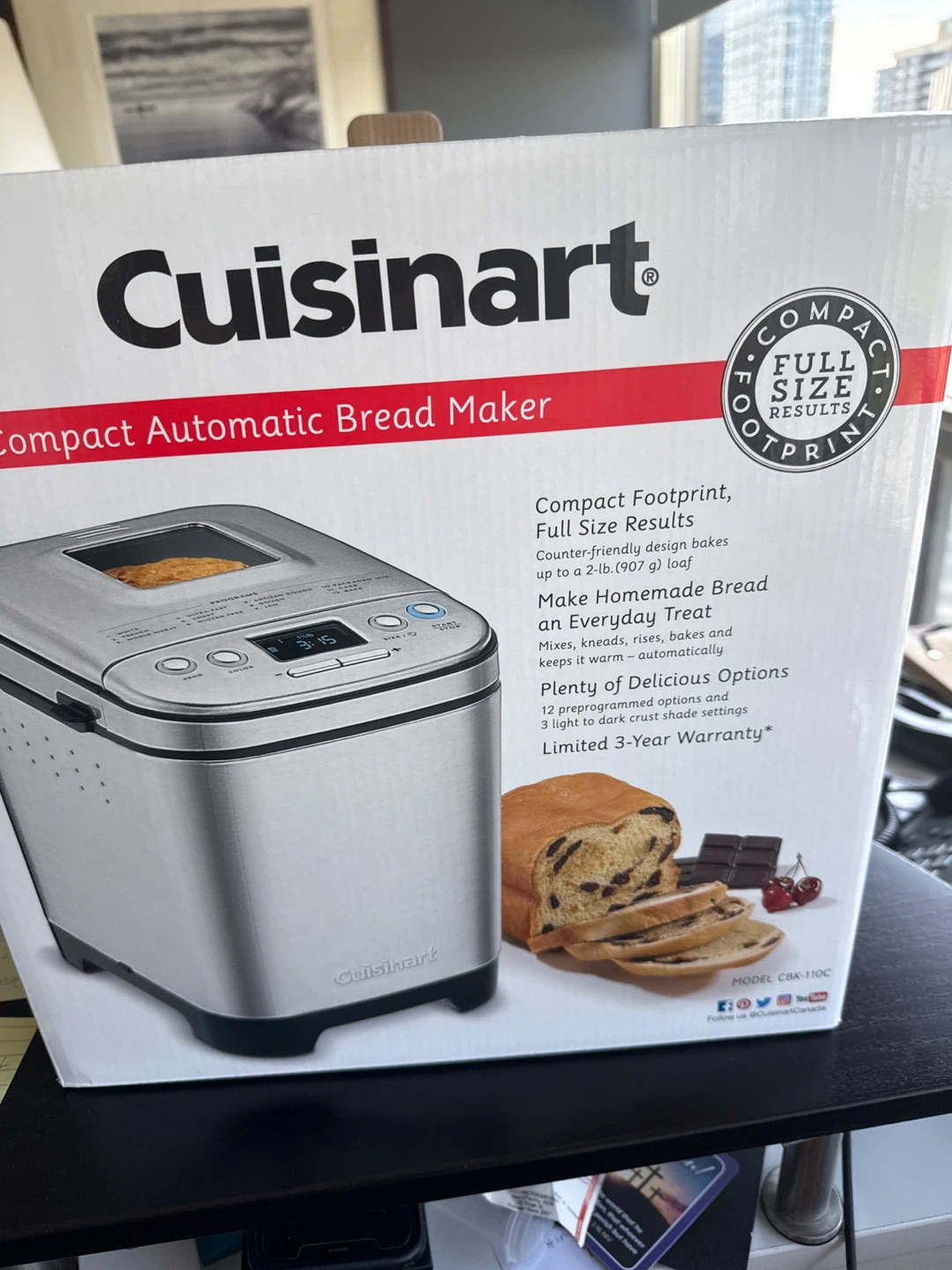 Cuisinart Compact Automatic Bread Maker CBK-110C - photo 2