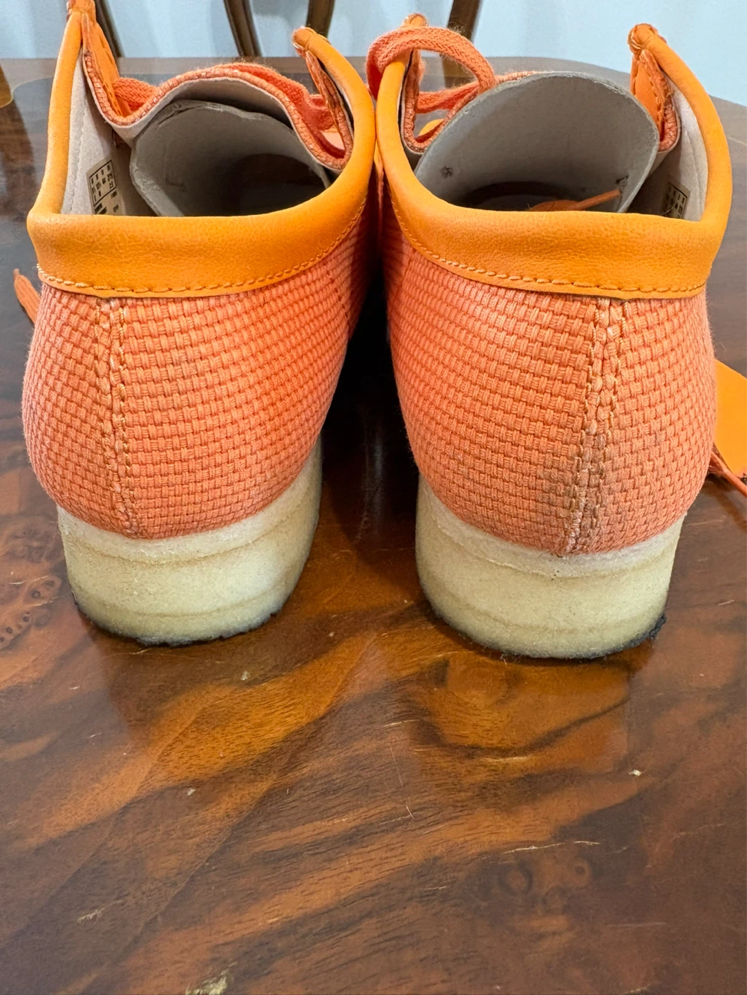 Clarks Wallabee Shoes - Orange - Size US 10.5 - photo 5