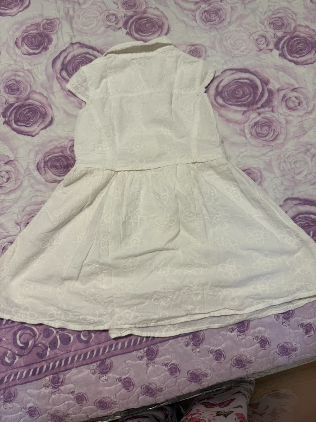 Guess Kids White Embroidered Dress - Size 5 - photo 3