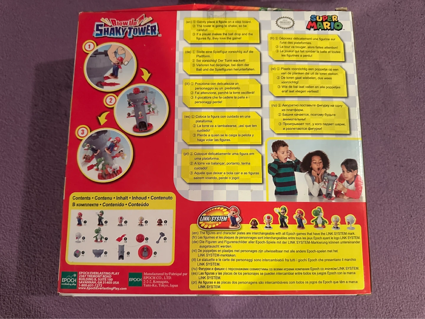🎮 Super Mario Blow Up! Shaky Tower – Complete & Great Condition - photo 2