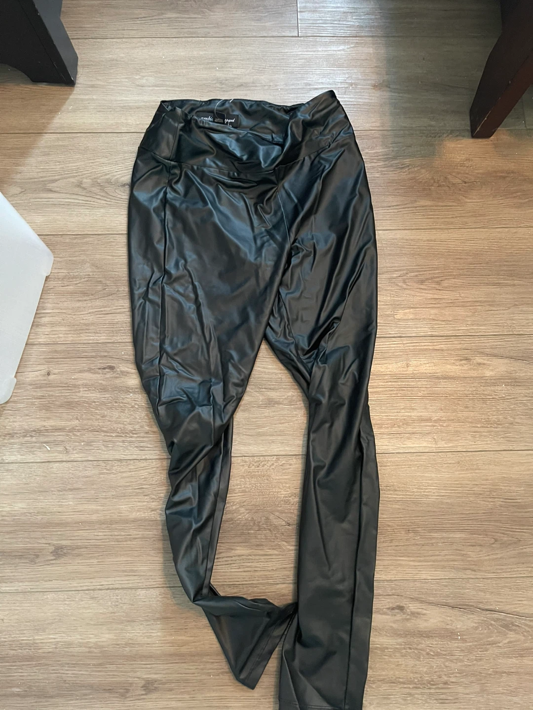 Ambiance Apparel Faux Leather Pants Size L