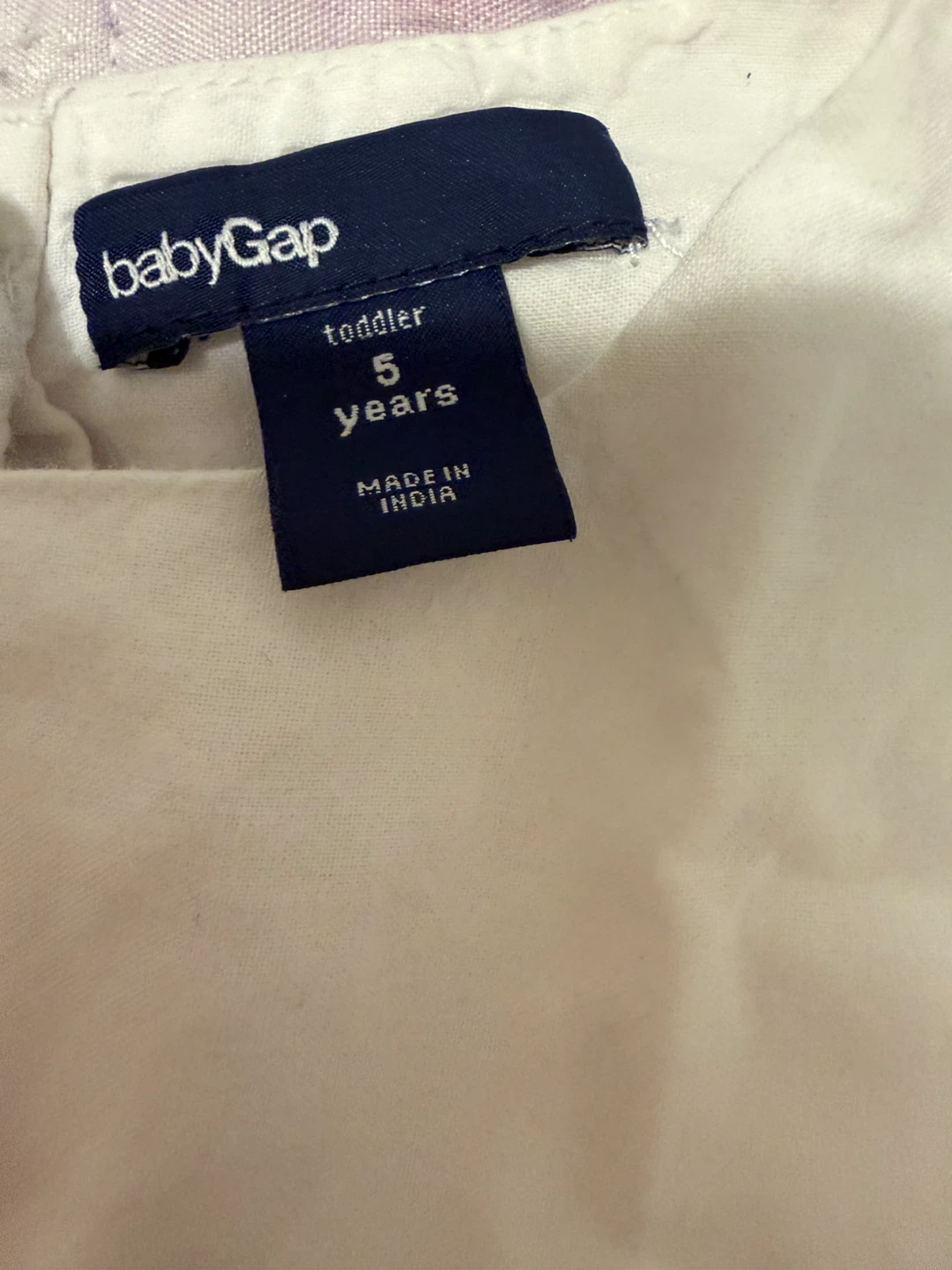 Baby Gap Toddler White Embroidered Dress - Size 5 Years - photo 2