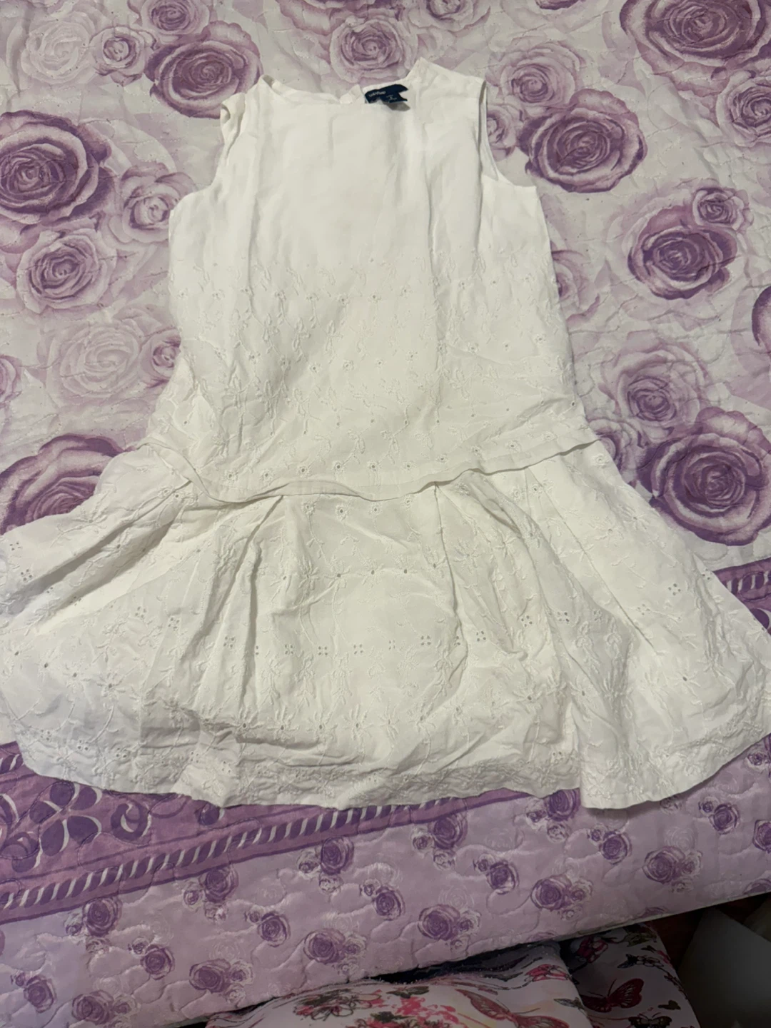 Baby Gap Toddler White Embroidered Dress - Size 5 Years - photo 3