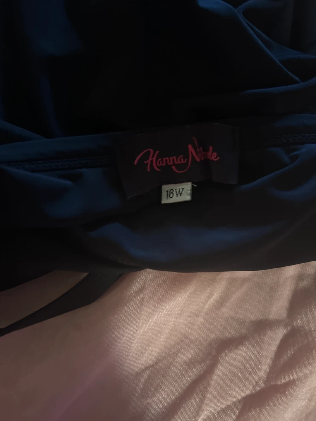 Hanna Nicole Black Ruffle Tankini Swim Top Size 16W - photo 3