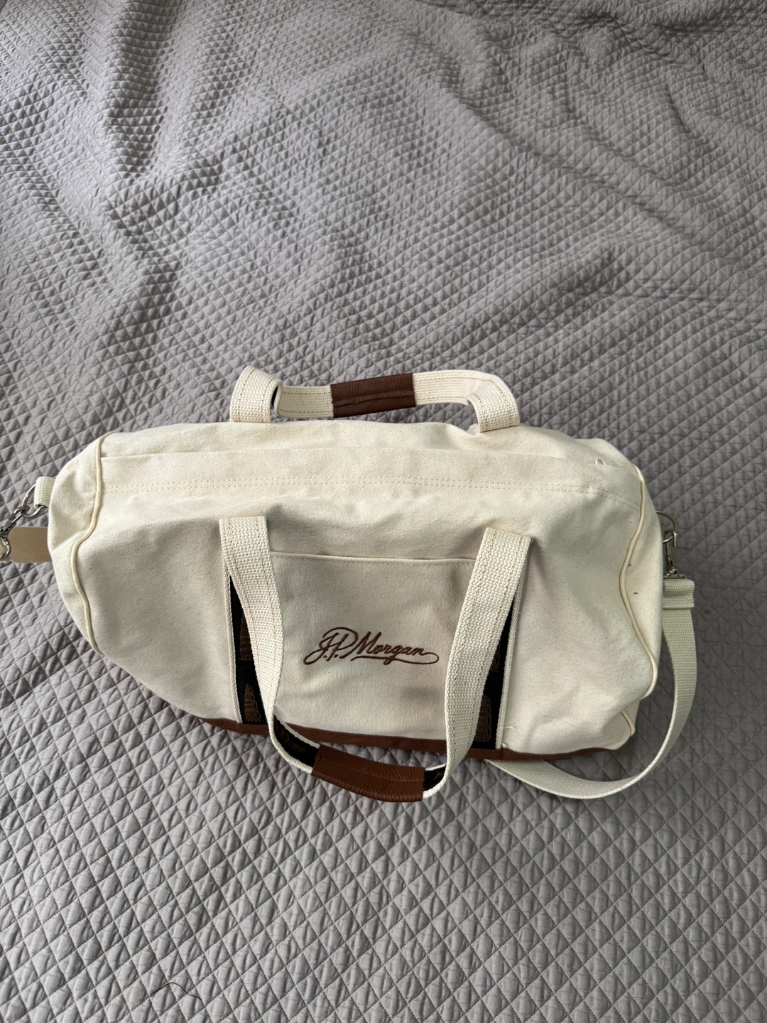 J.P. Morgan Canvas Duffle Bag