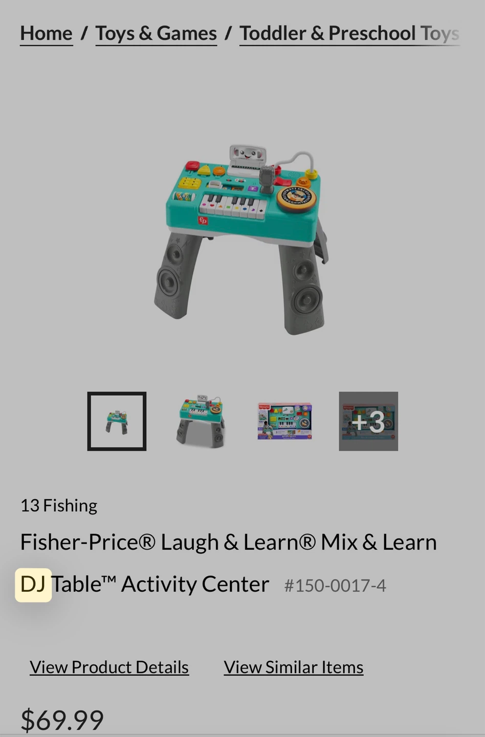 Fisher-Price Laugh & Learn Mix & Learn DJ Table Activity Center - photo 2