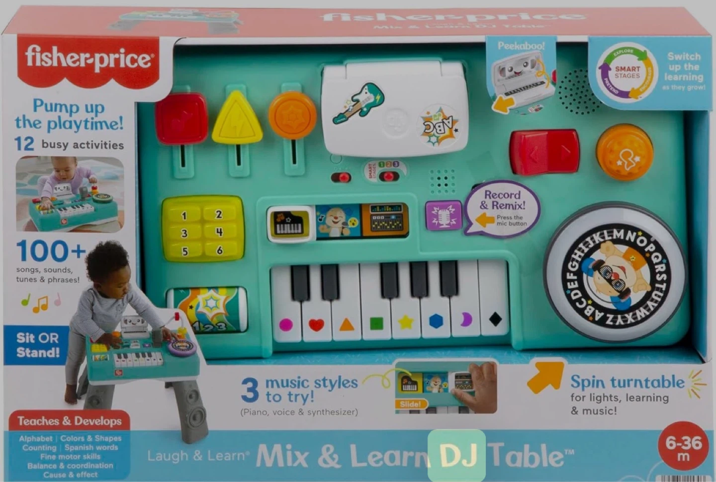 Fisher-Price Laugh & Learn Mix & Learn DJ Table Activity Center