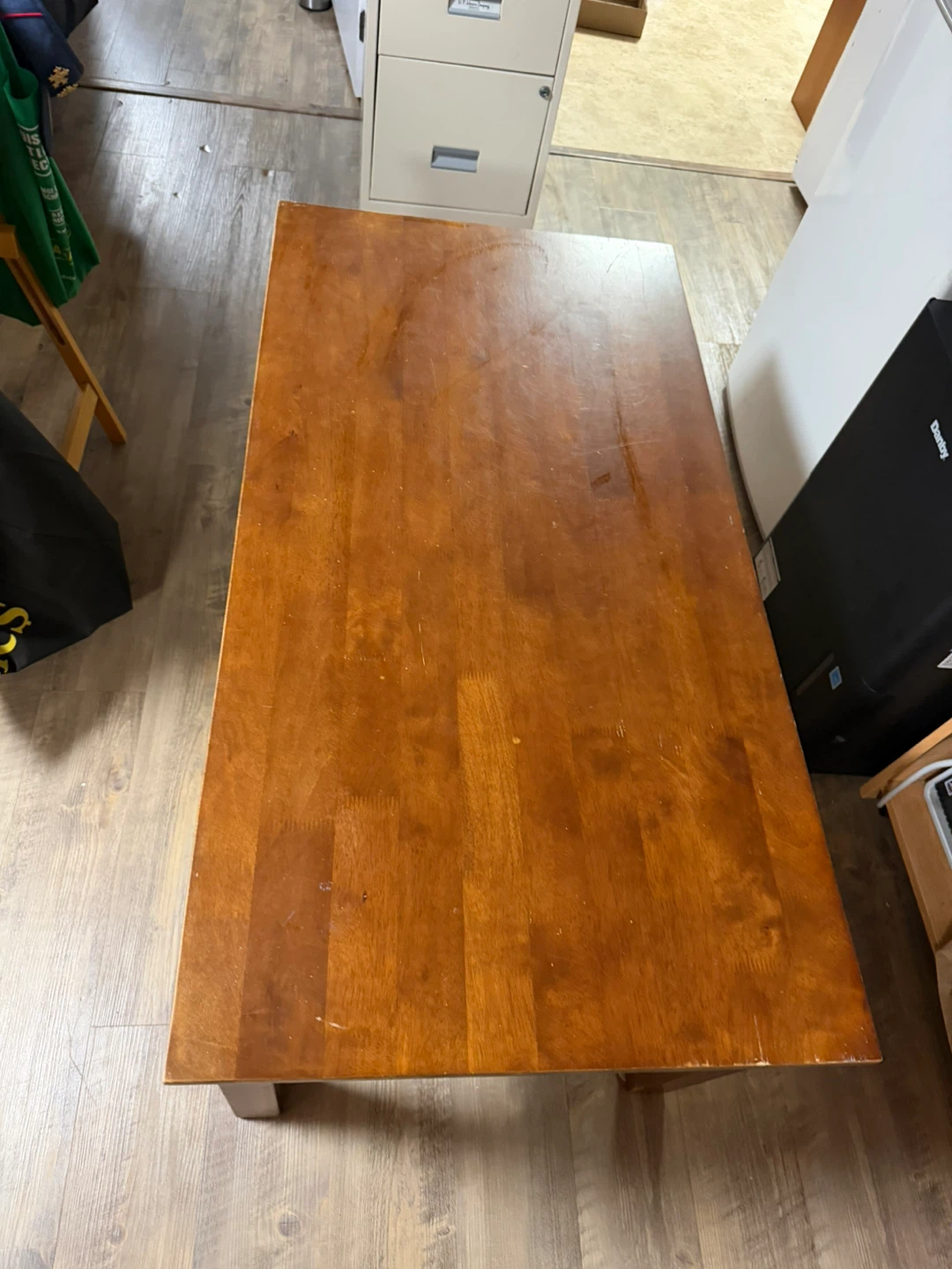 Wooden coffee table