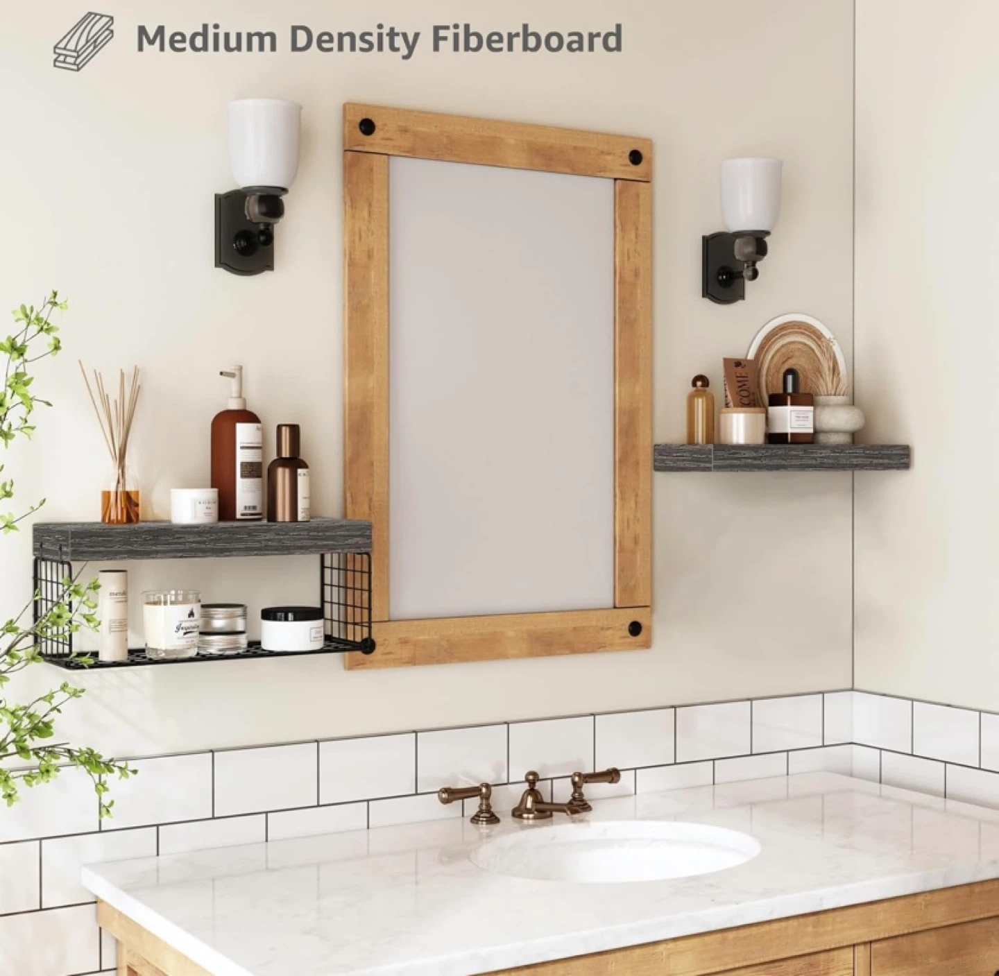 New Floating Bathroom Shelves Grey - photo 5