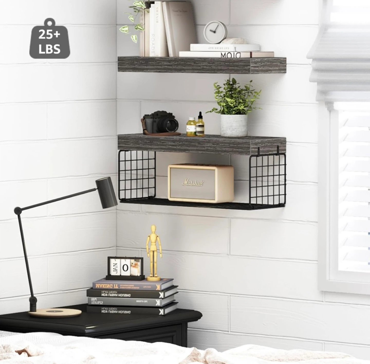 New Floating Bathroom Shelves Grey - photo 4