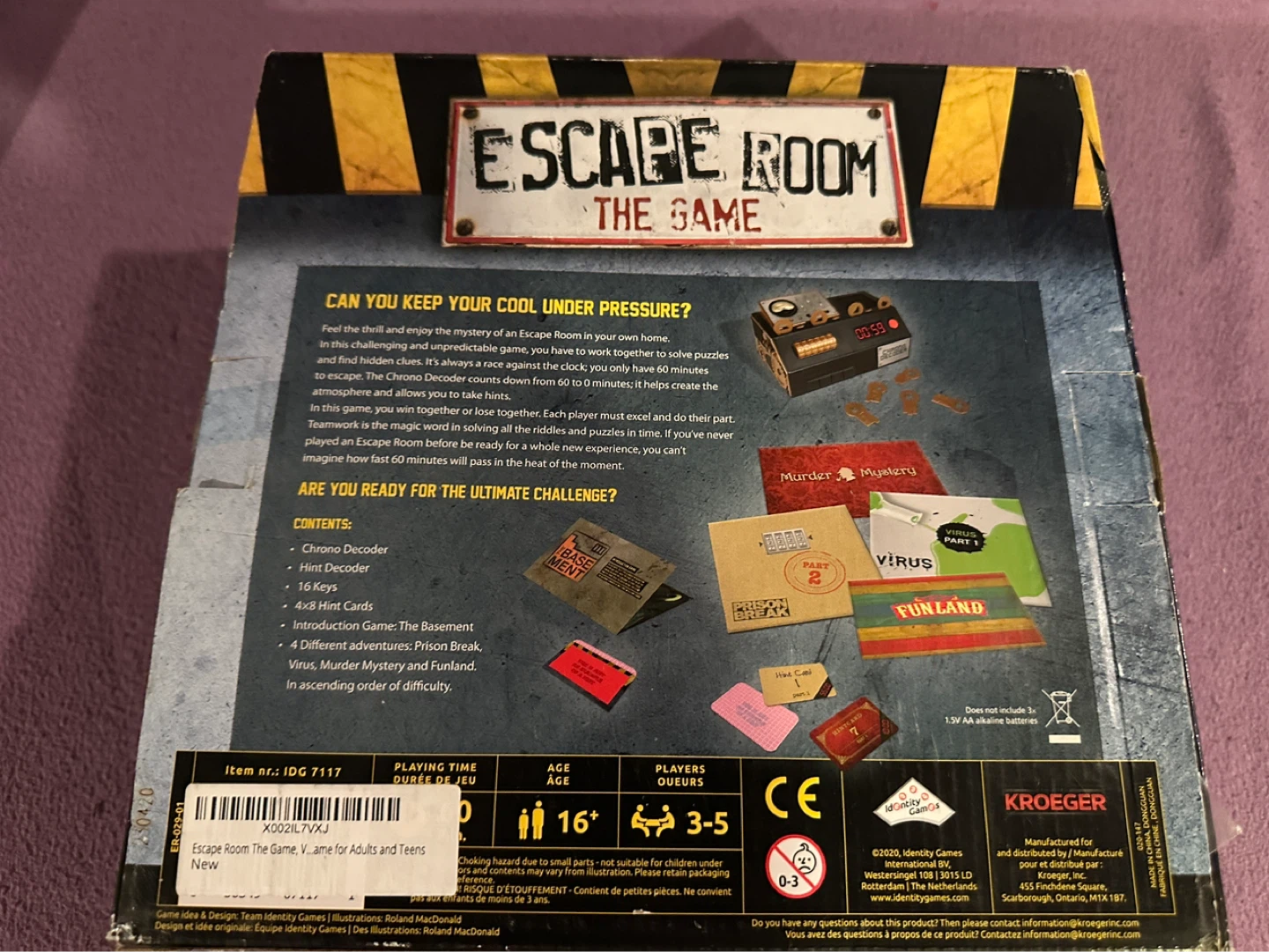 🔐 Escape Room- The Game – Complete Set, Great Condition - photo 2