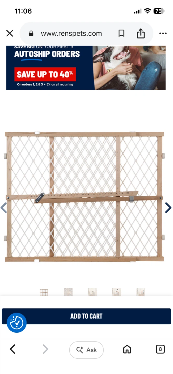 Wooden baby gate - photo 2