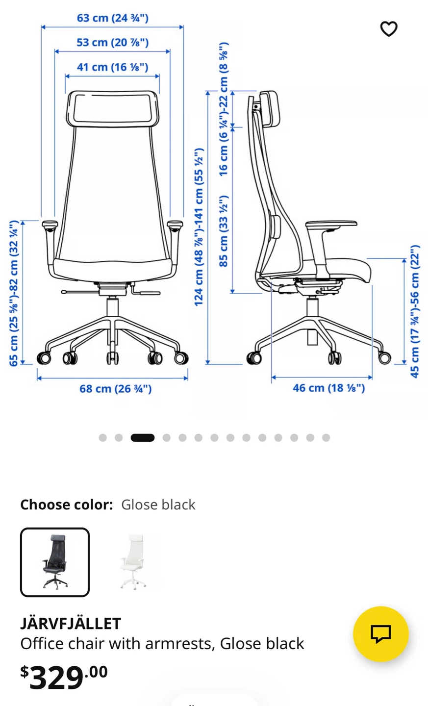 IKEA JÄRVFJÄLLET Office Chair - photo 5
