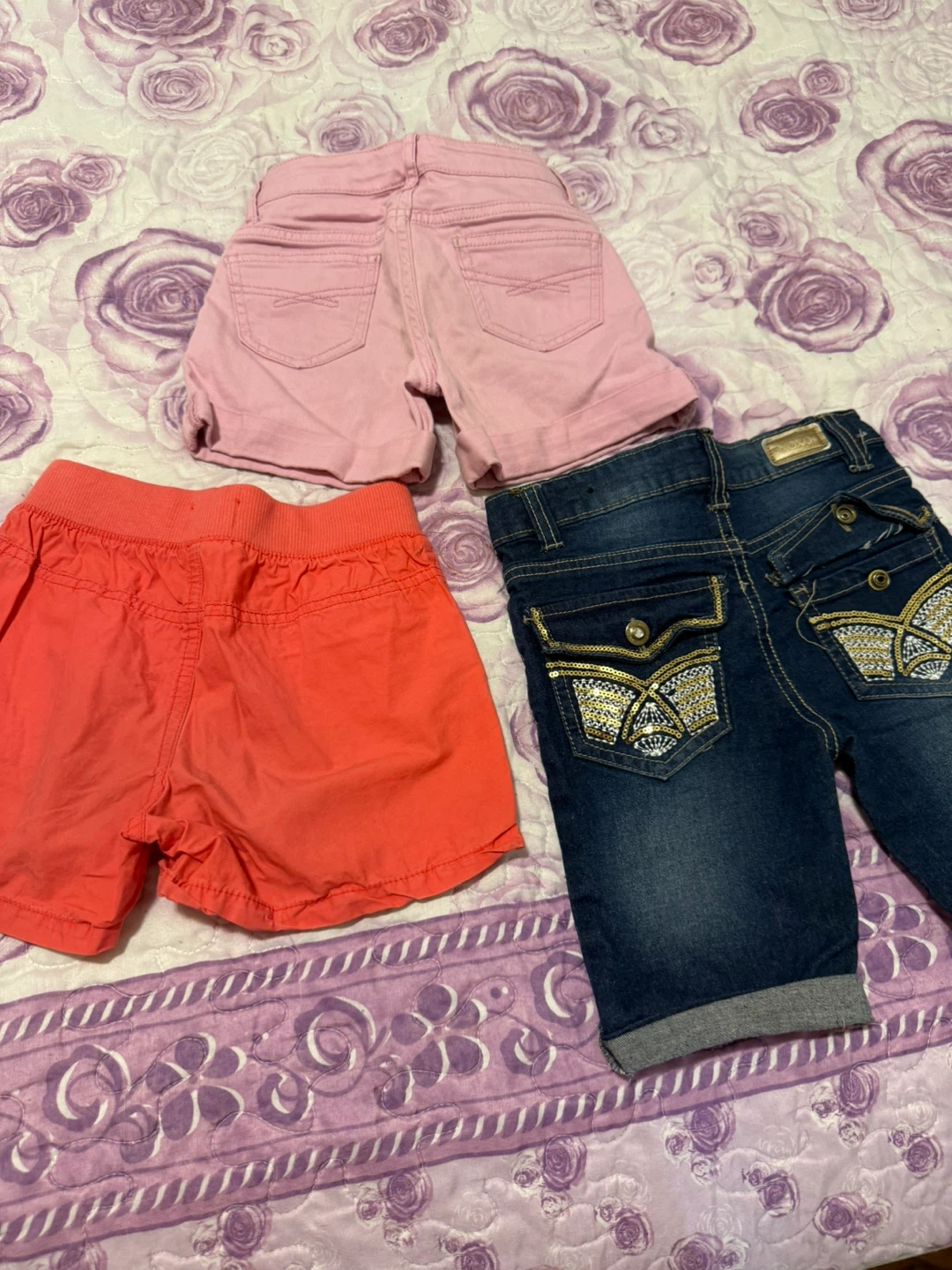 3 pairs of girls' shorts (GapKids, XOXO, Place)