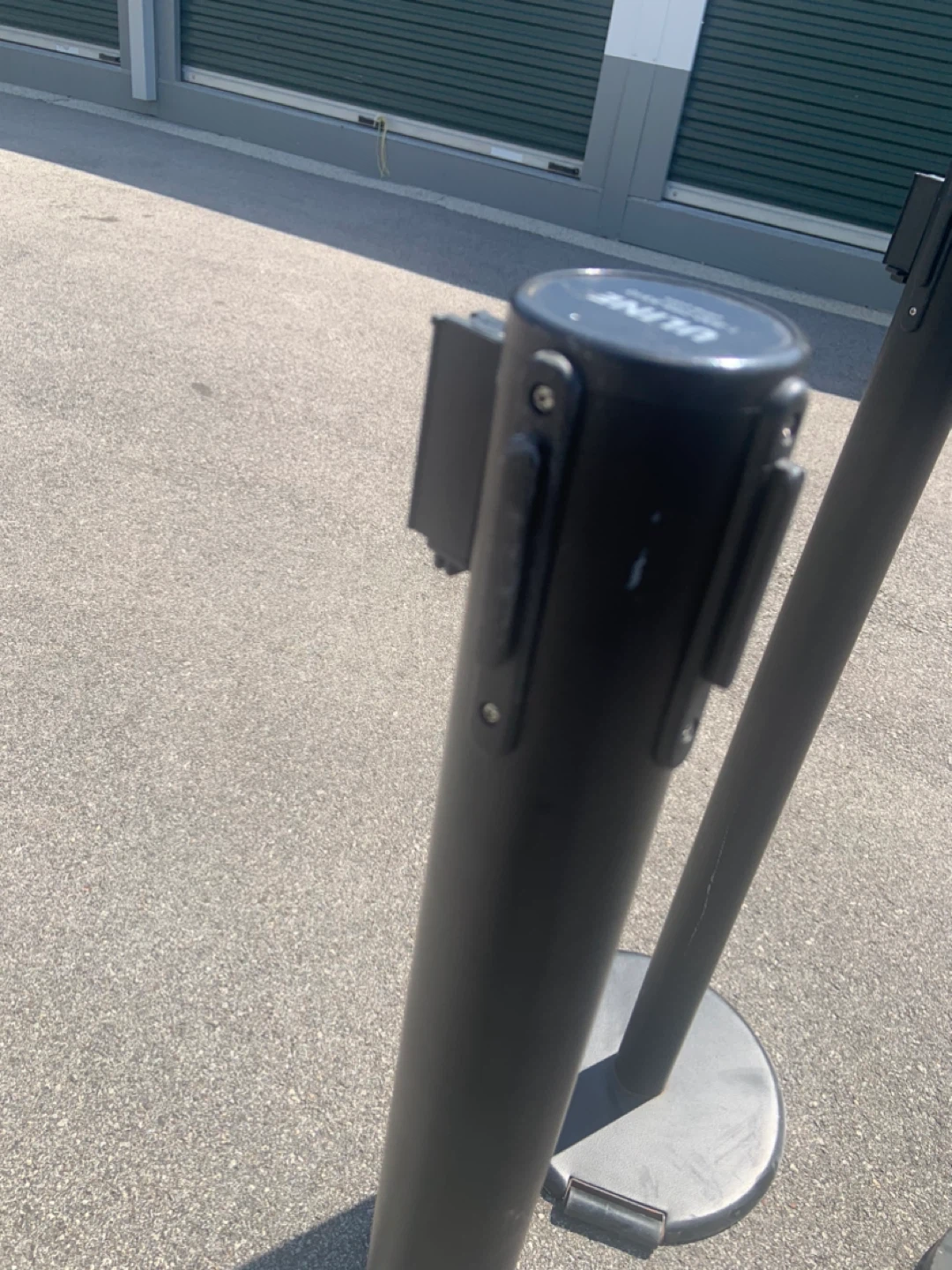 Uline Retractable Belt Stanchion - Black - photo 4
