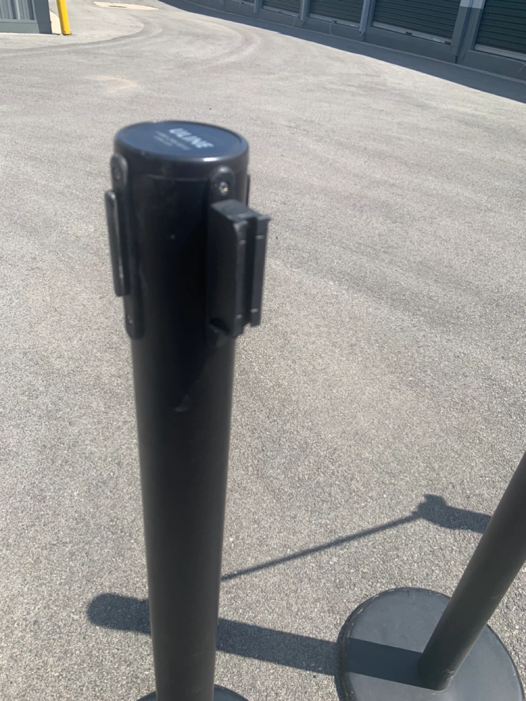 Uline Retractable Belt Stanchion - Black - photo 3