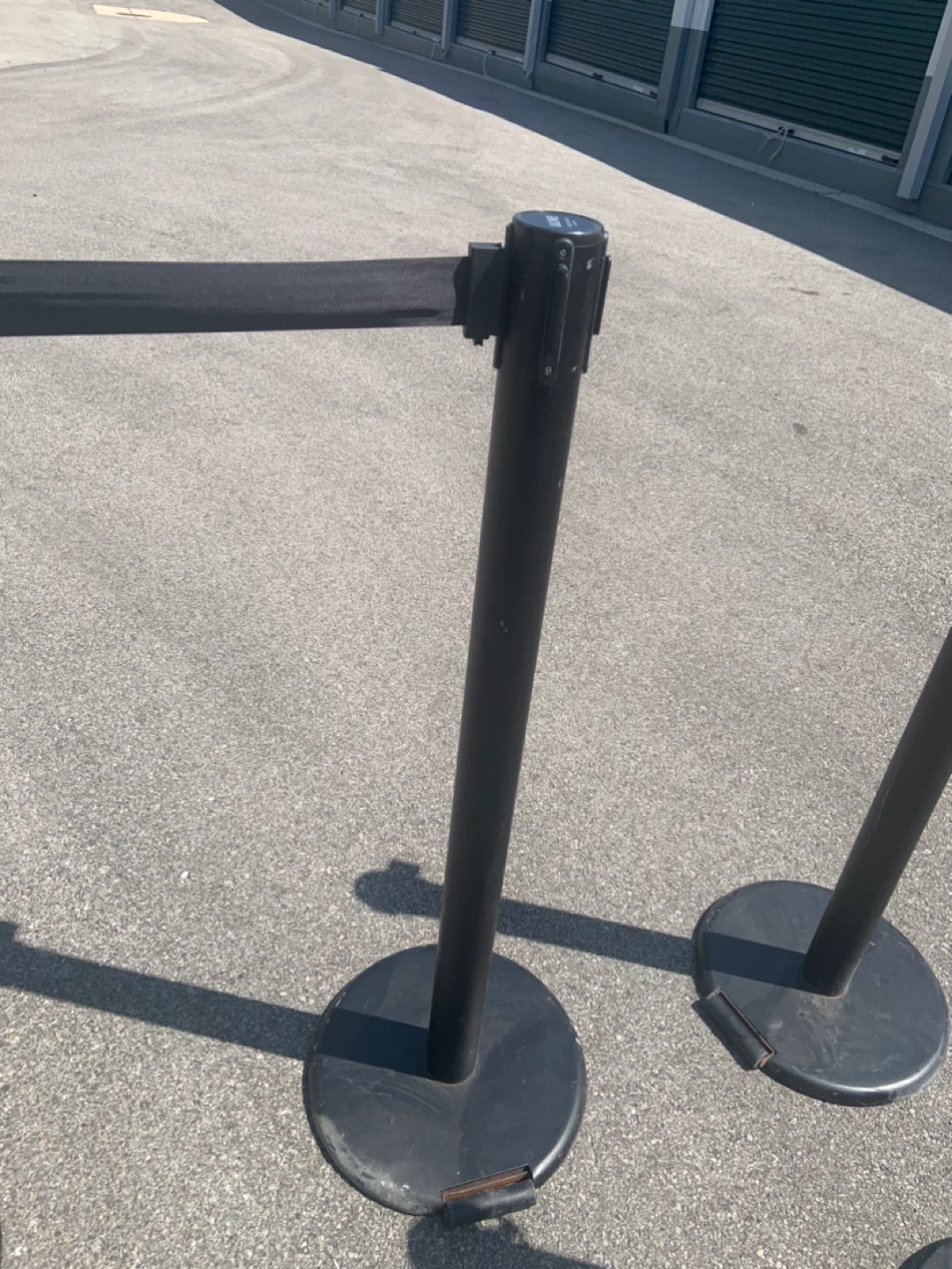 Uline Retractable Belt Stanchion - Black - photo 2