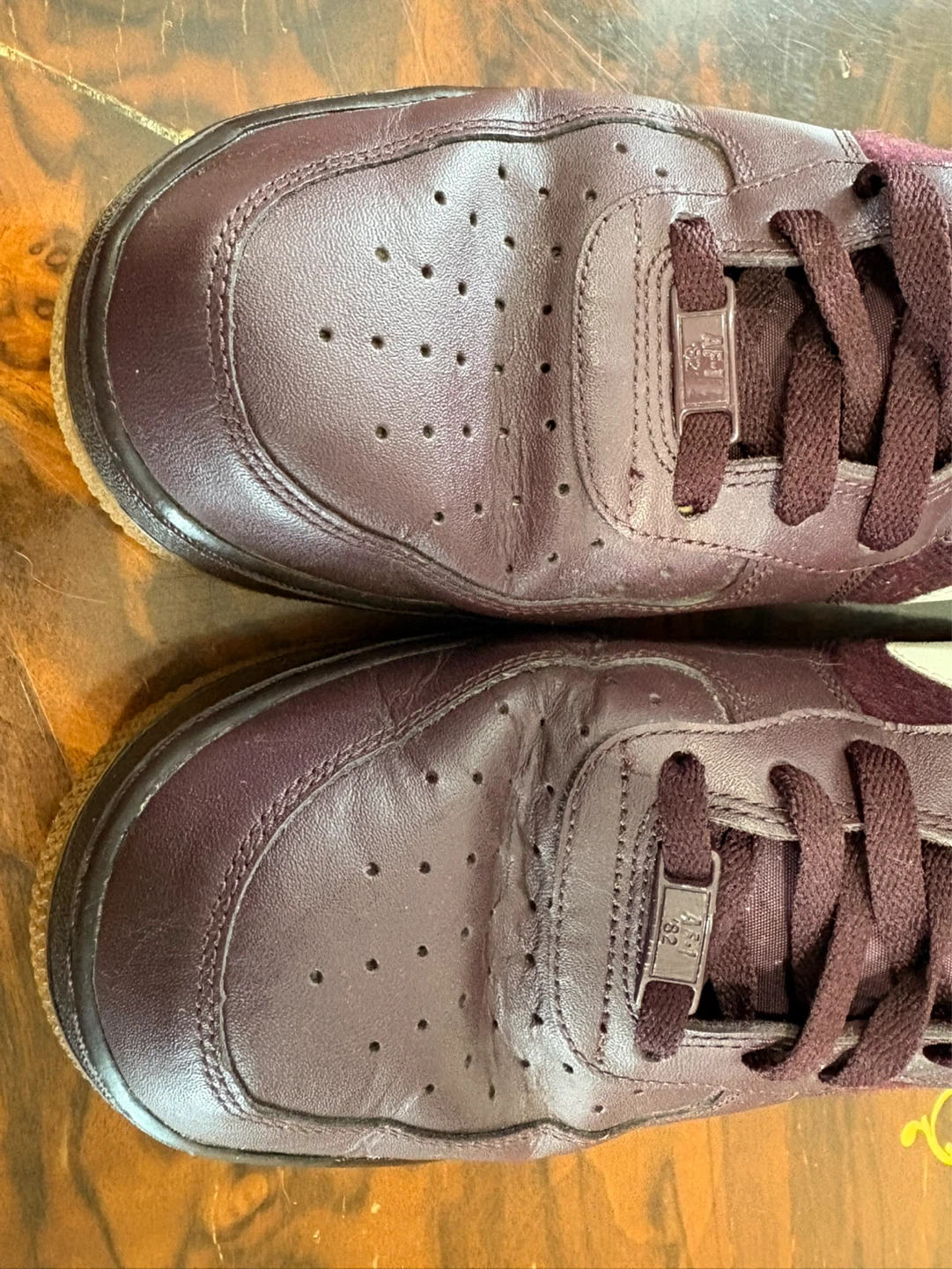 Nike Air Force 1 High Top Sneakers - Burgundy (Size 12) - photo 3