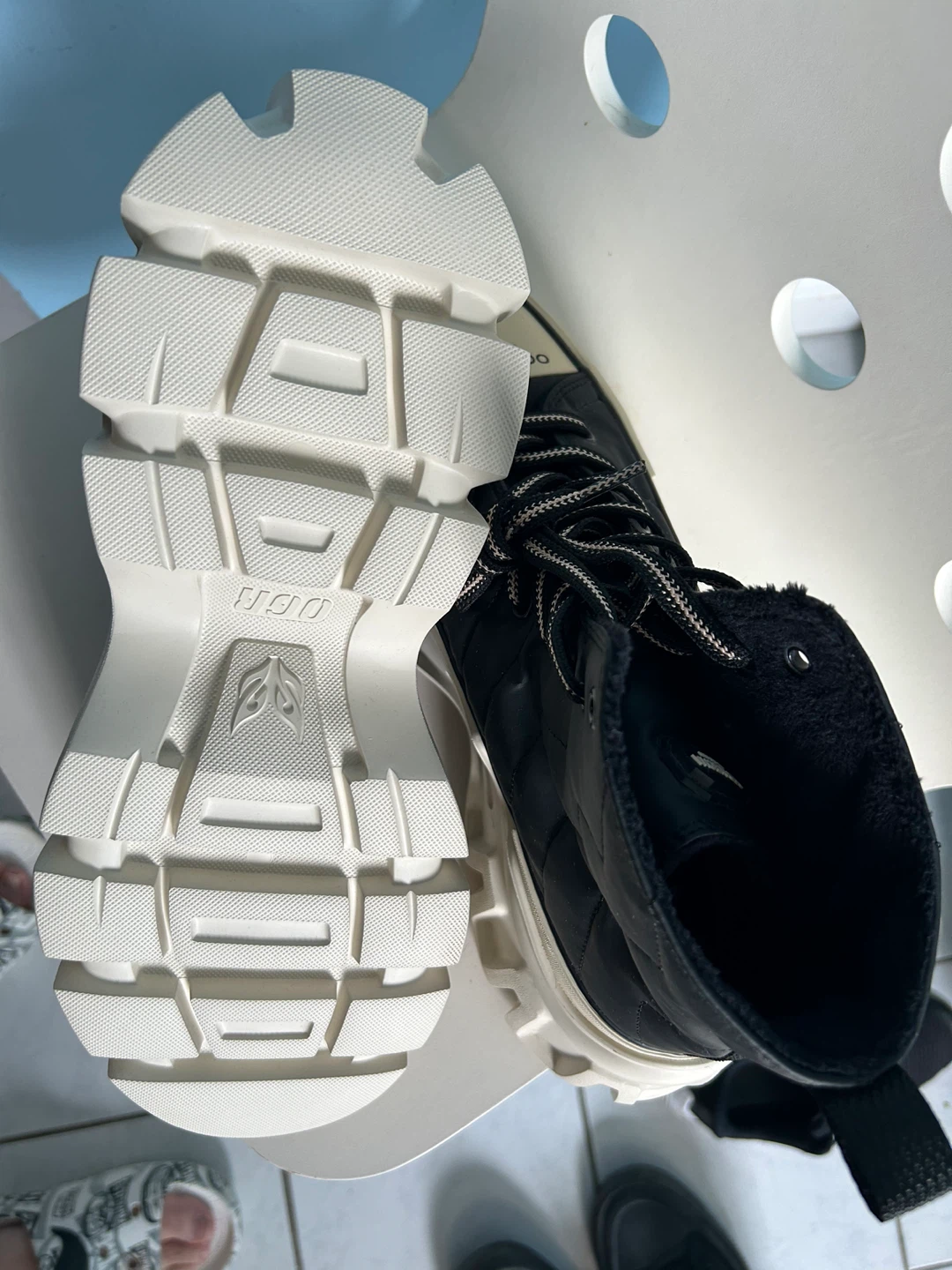 OGRMÉCHA Black Quilted High-Top Sneakers - photo 3