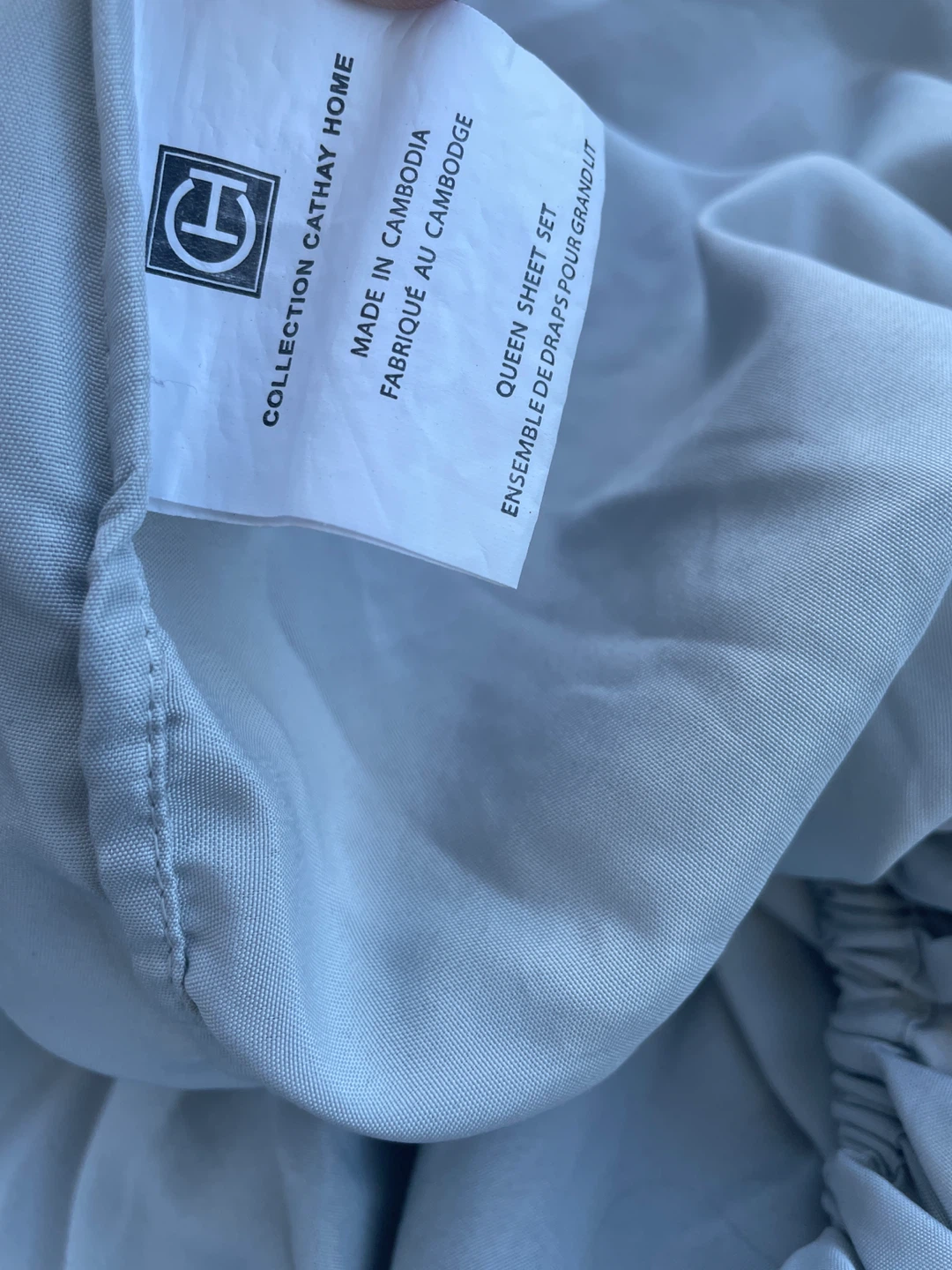 Cathay Home Queen Fitted Sheet with Free Pillow Cover