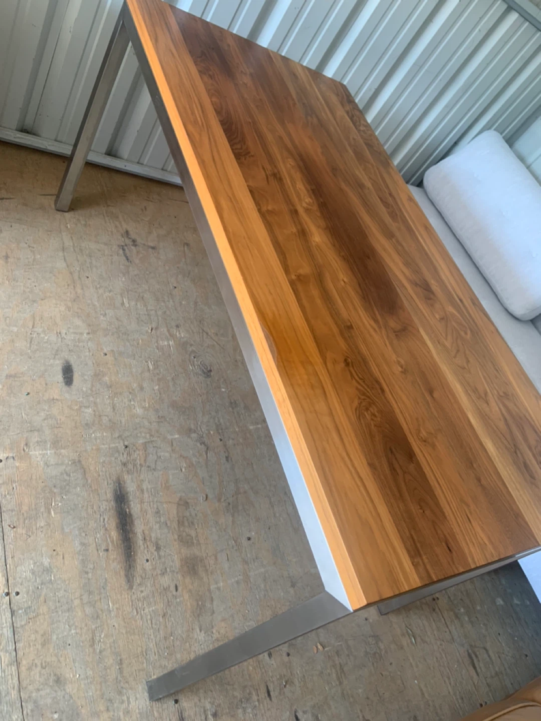 Modern Wood and Metal Dining Table - photo 2