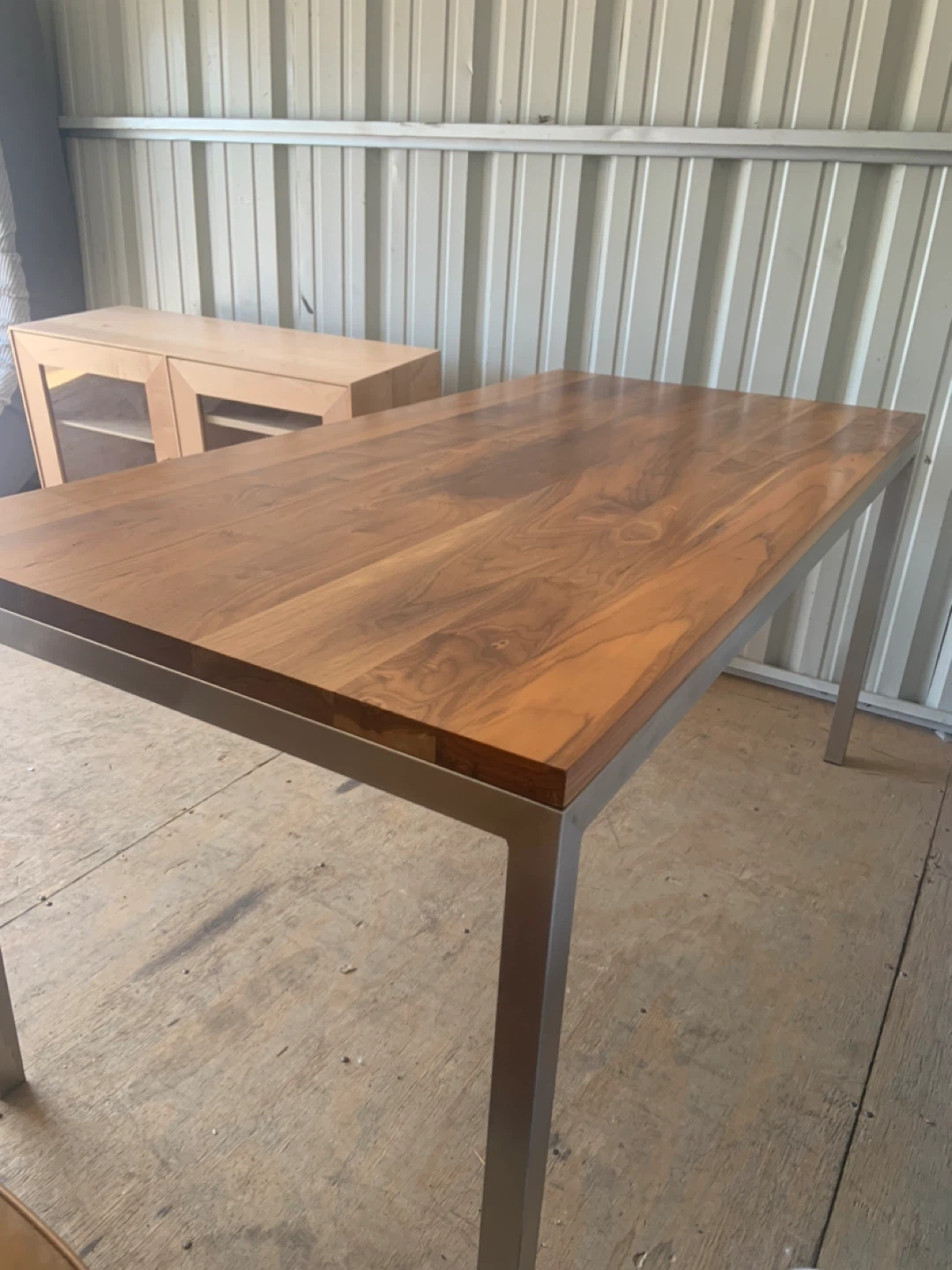Modern Wood and Metal Dining Table - photo 3