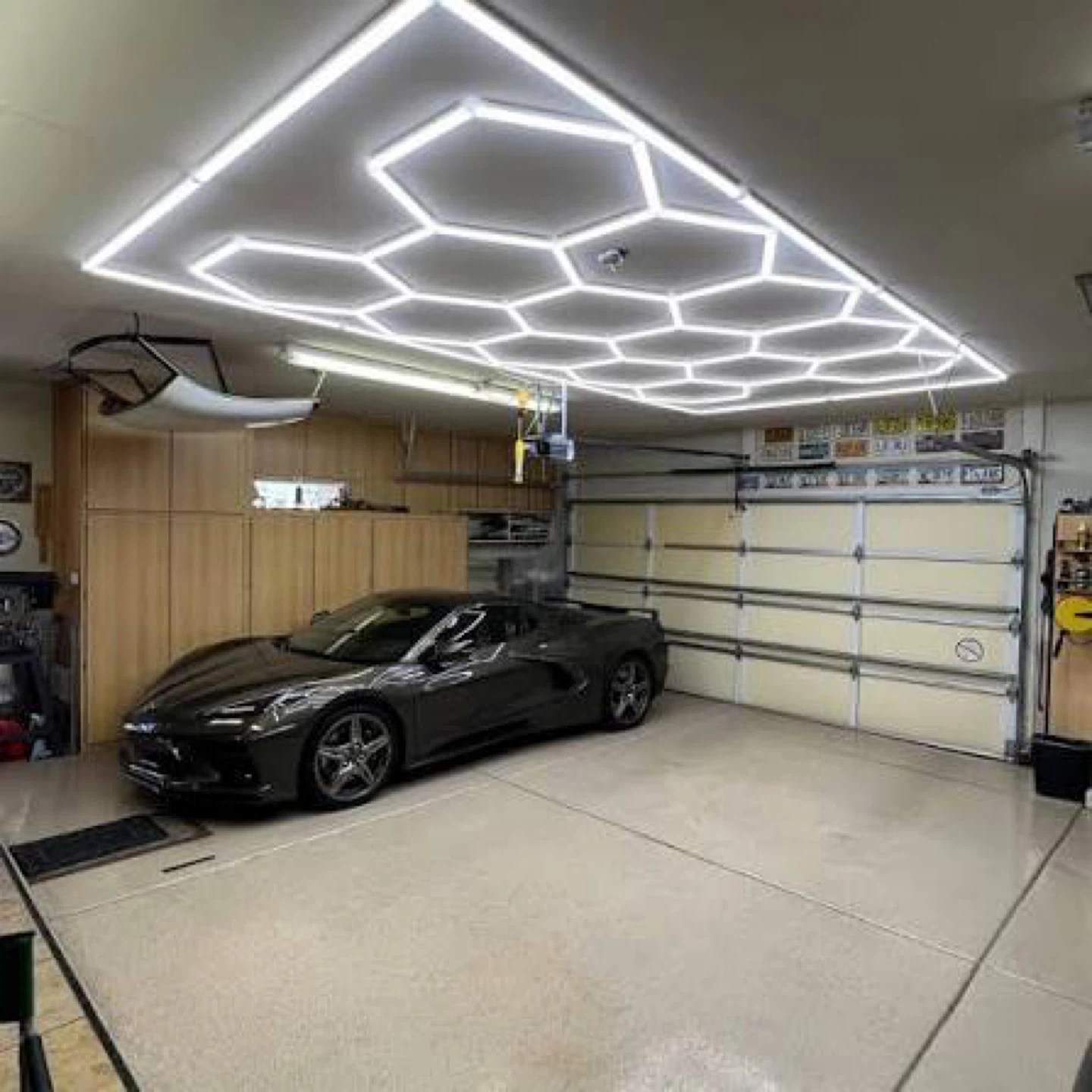 14 hex led garage lights kit super bright 2 year warranty - photo 2
