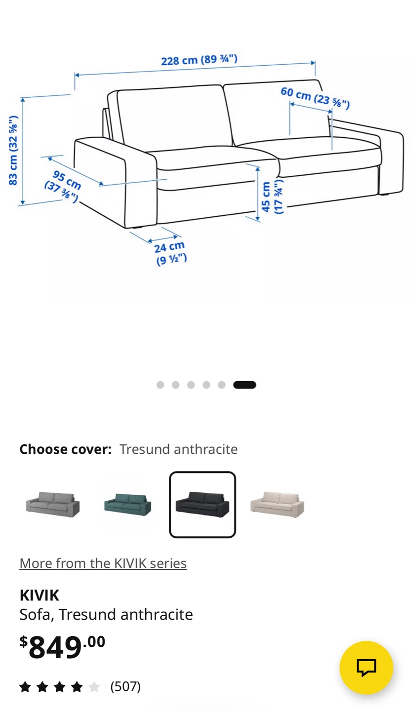 IKEA KIVIK Sofa - photo 4
