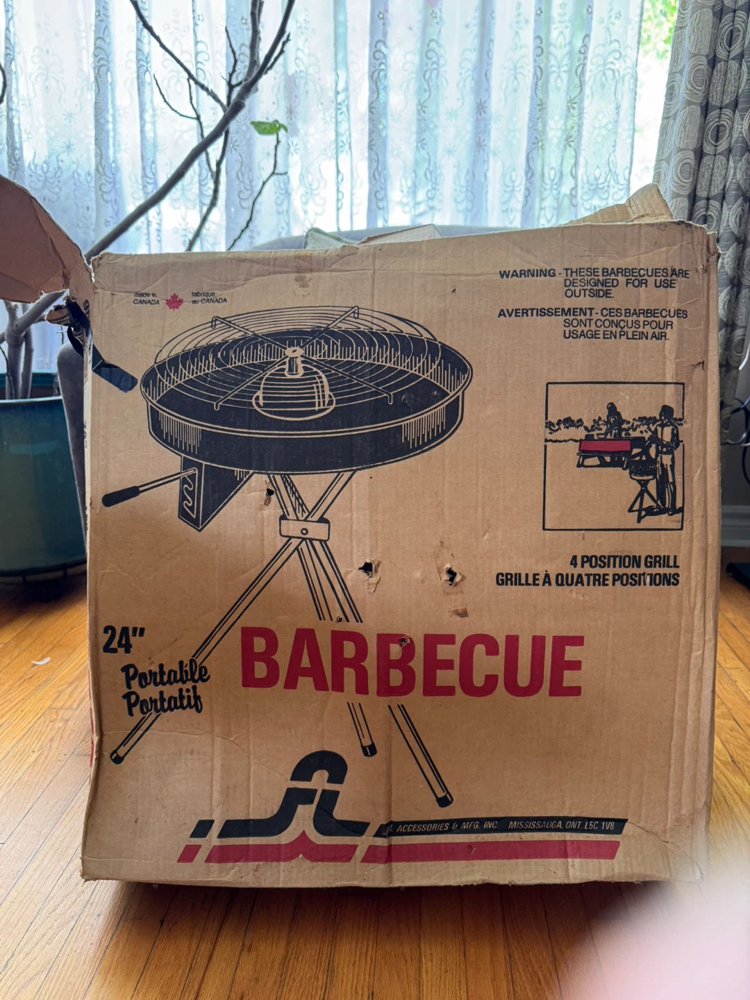 24" Portable Barbecue Grill