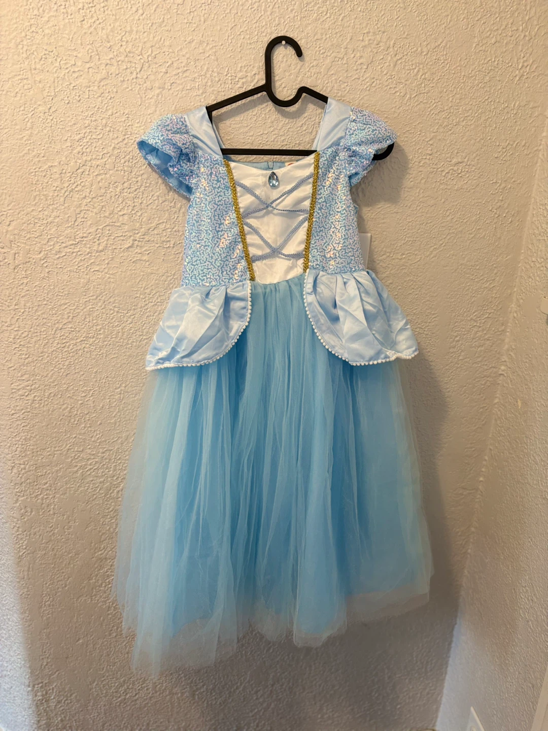 NEW Girls Blue Princess Costume Dress size 150 9-11 age