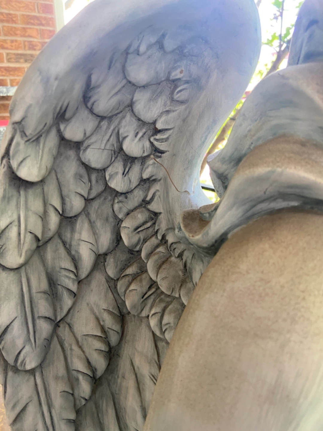 Angel Garden Statue with bird feeder feature - photo 2