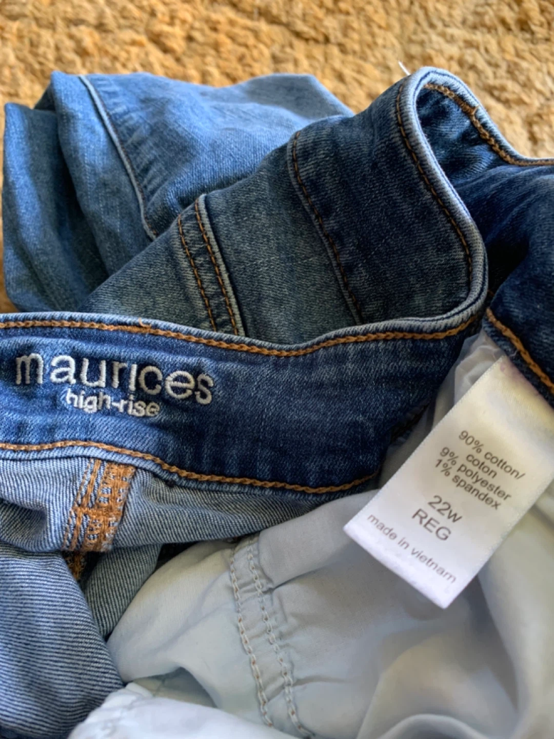 Maurices High-Rise Ripped Blue Jeans - Size 22W REG - photo 2