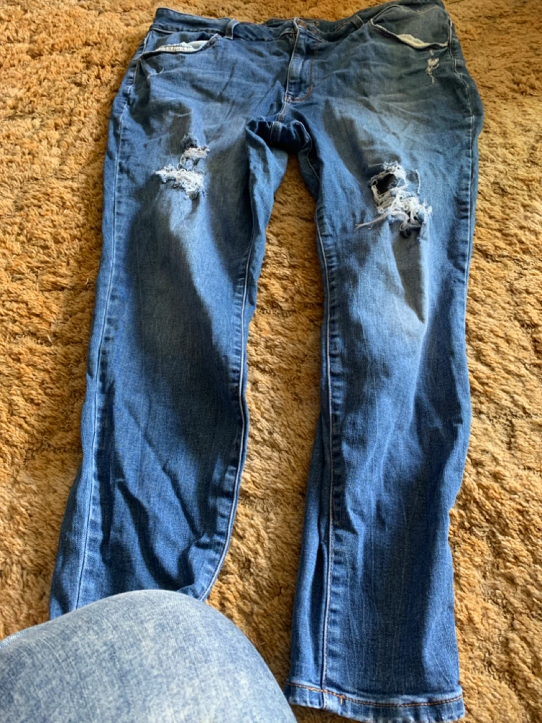 Maurices High-Rise Ripped Blue Jeans - Size 22W REG