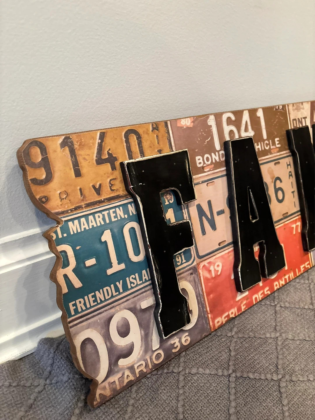 License Plate FAMILY Wall Art - photo 2