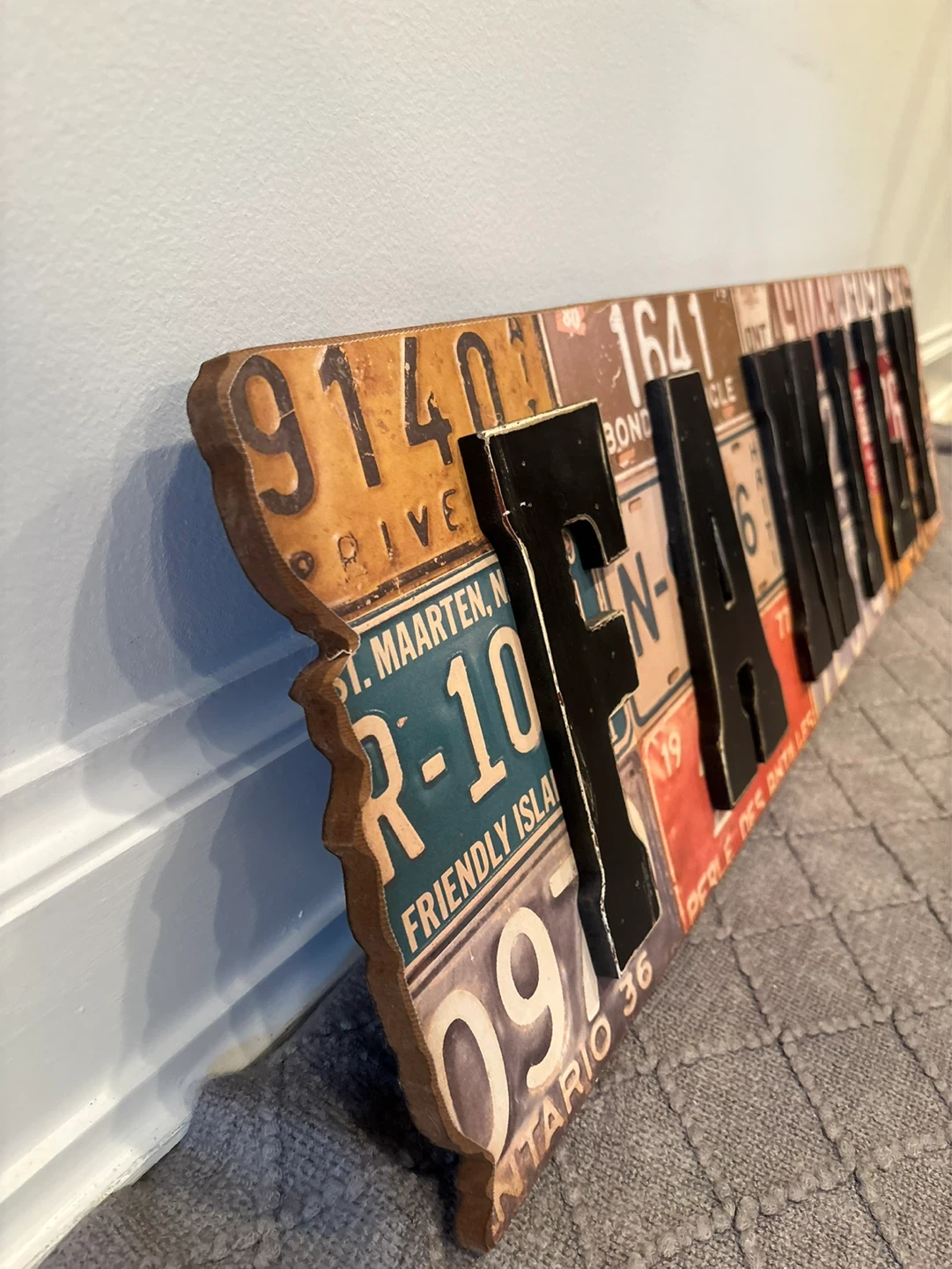 License Plate FAMILY Wall Art - photo 3