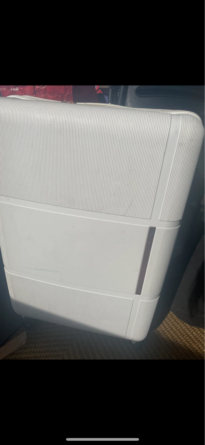 Large 30inch Check in Samsonite Luggage/ Suitcase  White - photo 2