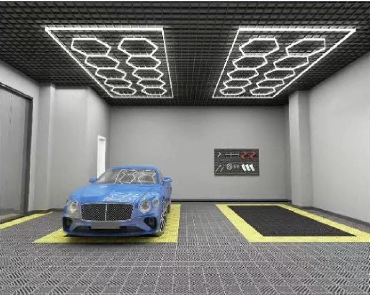 10 hex led light kit for garage workshop detailing - photo 3