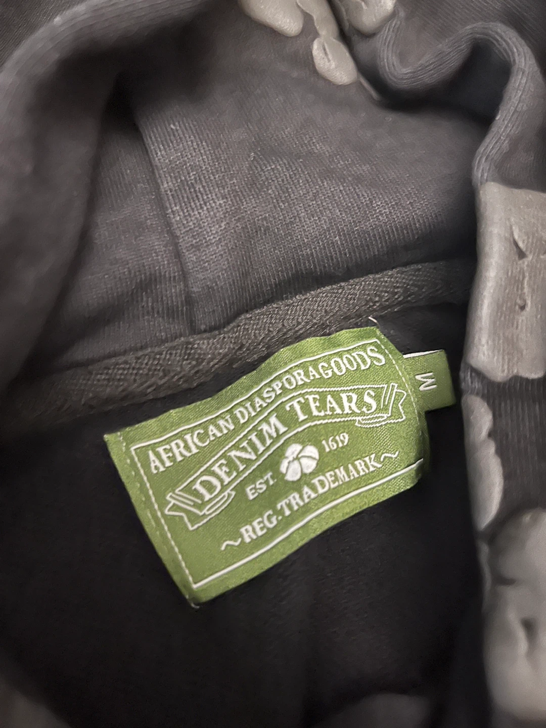 Authentic Denim Tears Black Hoodie and Sweatpants Set - photo 2