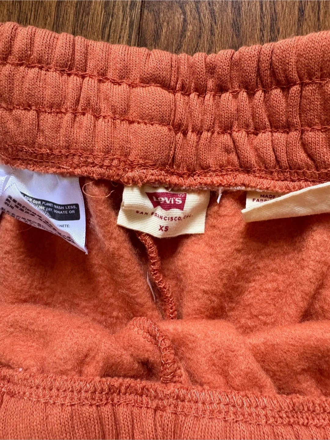 Levi's Orange Sweat Shorts - Size XS - photo 3