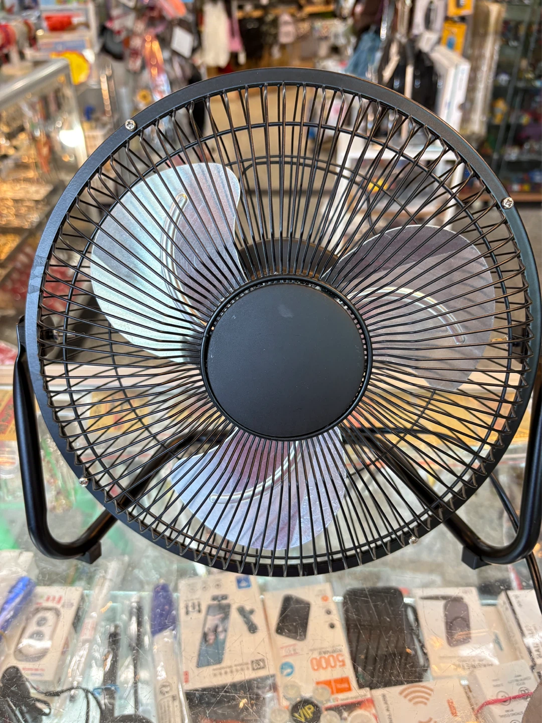 Black Metal Desk Fan