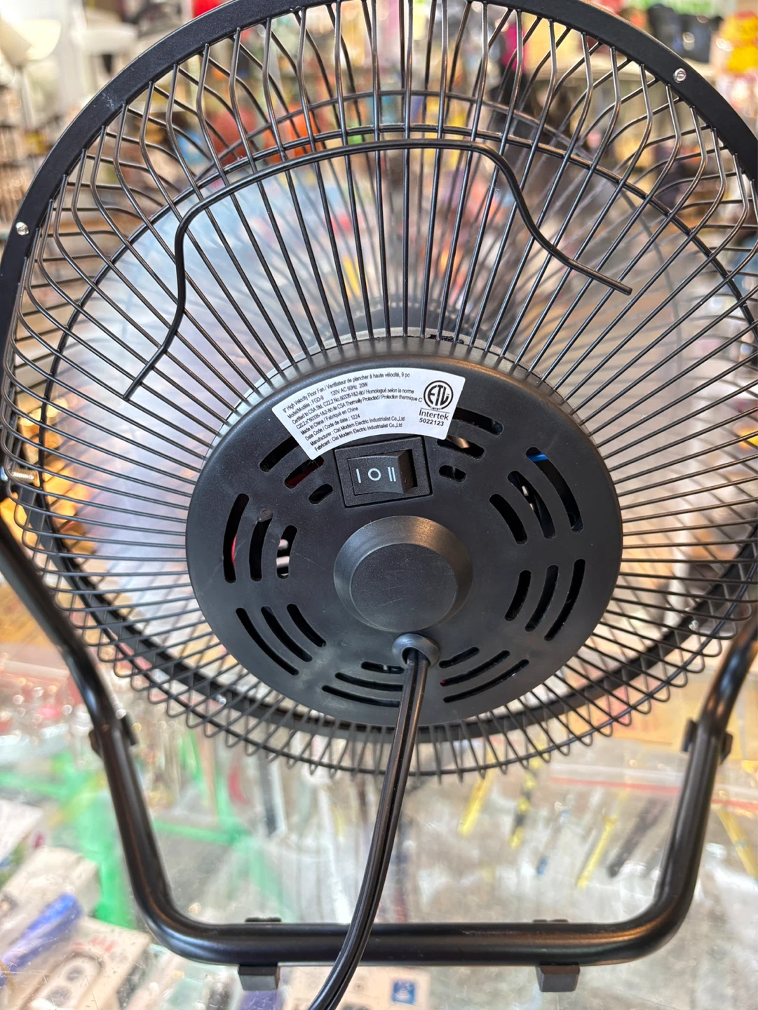 Black Metal Desk Fan - photo 3