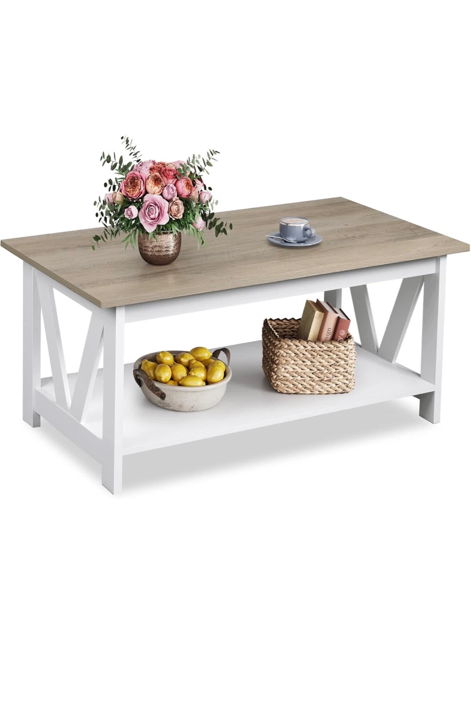 Coffee Table, End Table & Console Table Set Neutral Farmhouse - photo 5
