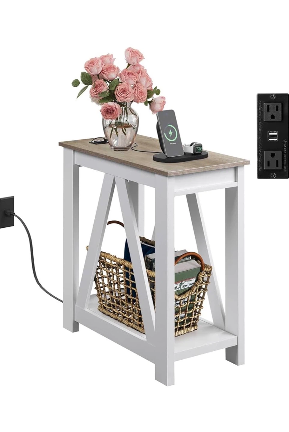 Coffee Table, End Table & Console Table Set Neutral Farmhouse - photo 3
