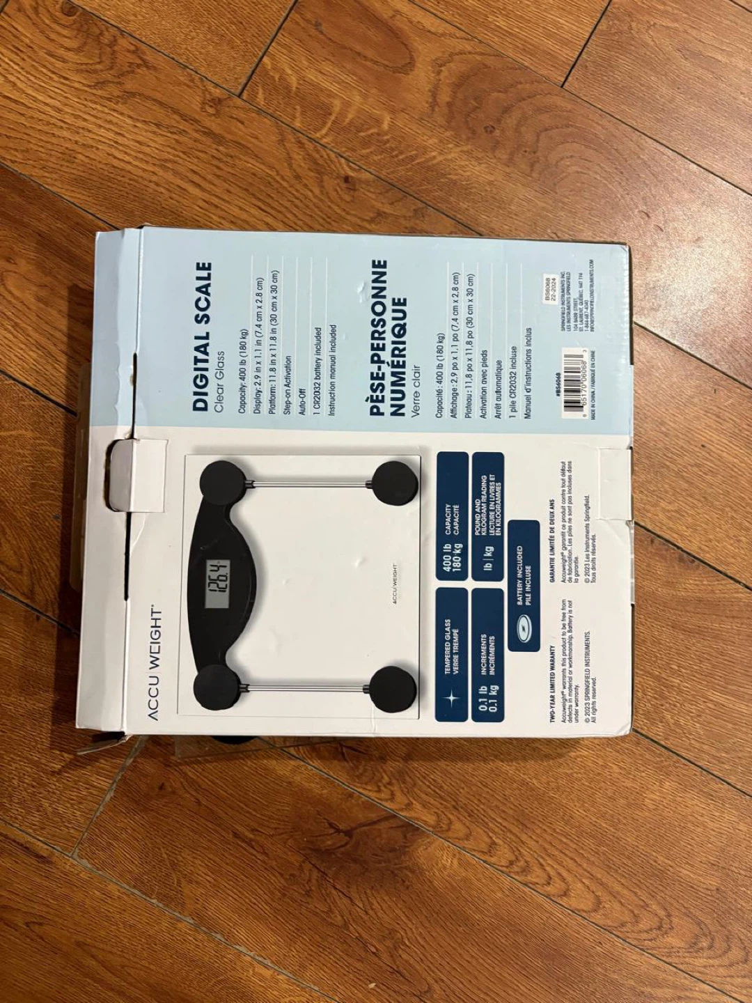 Accu Weight Digital Scale - Clear Glass