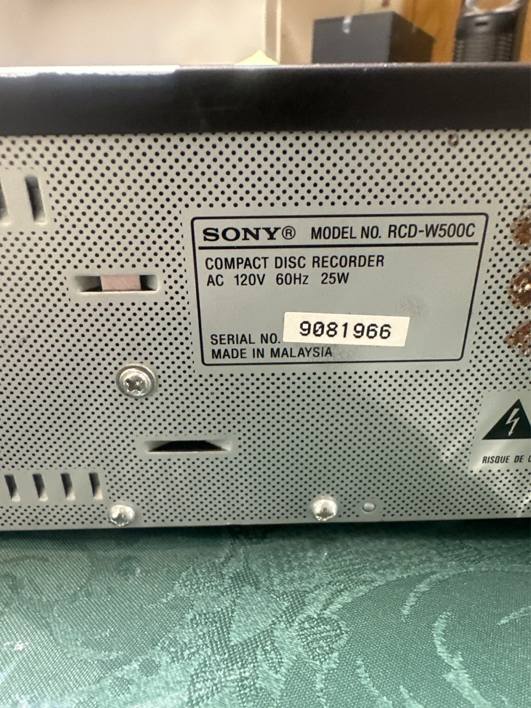 Sony RCD-W500C Compact Disc Recorder - photo 2