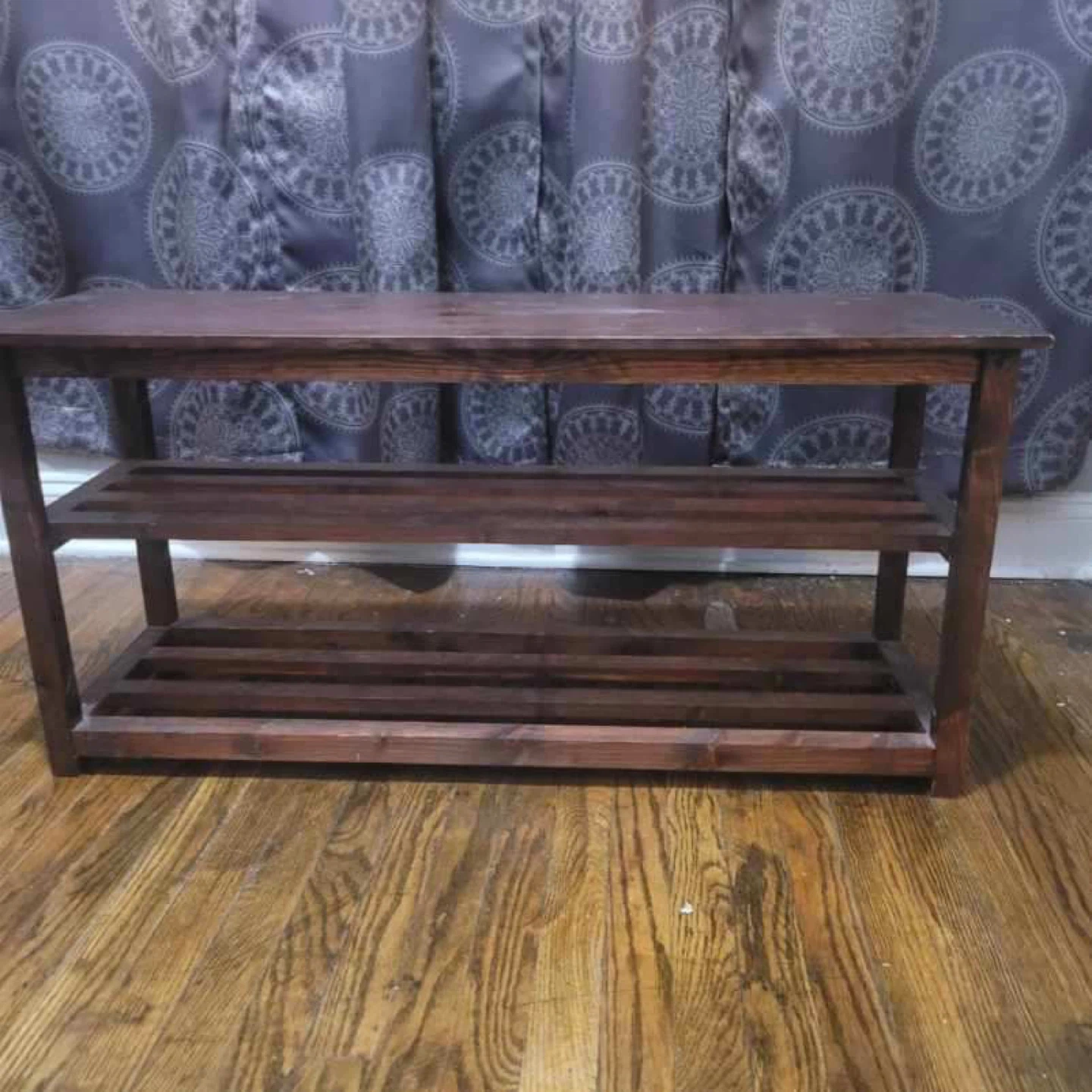 Wooden Shoe Rack Bench - photo 2