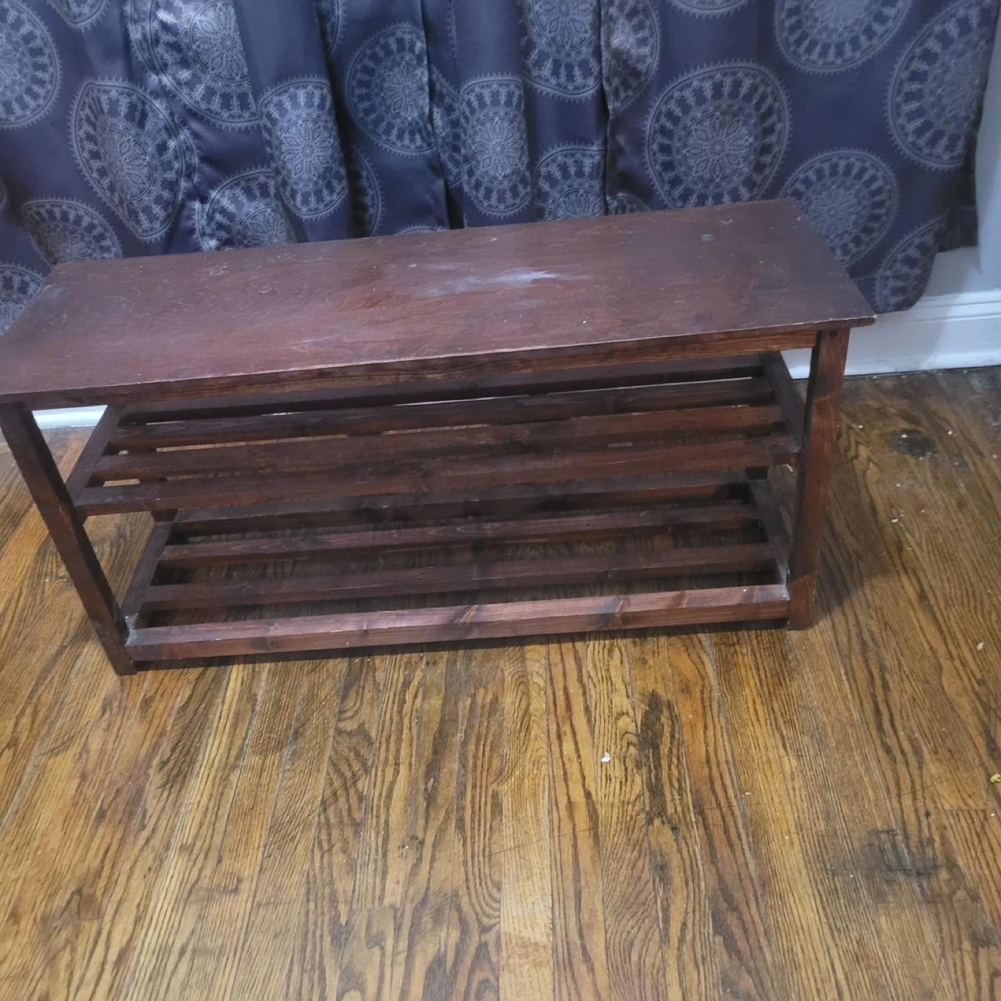 Wooden Shoe Rack Bench
